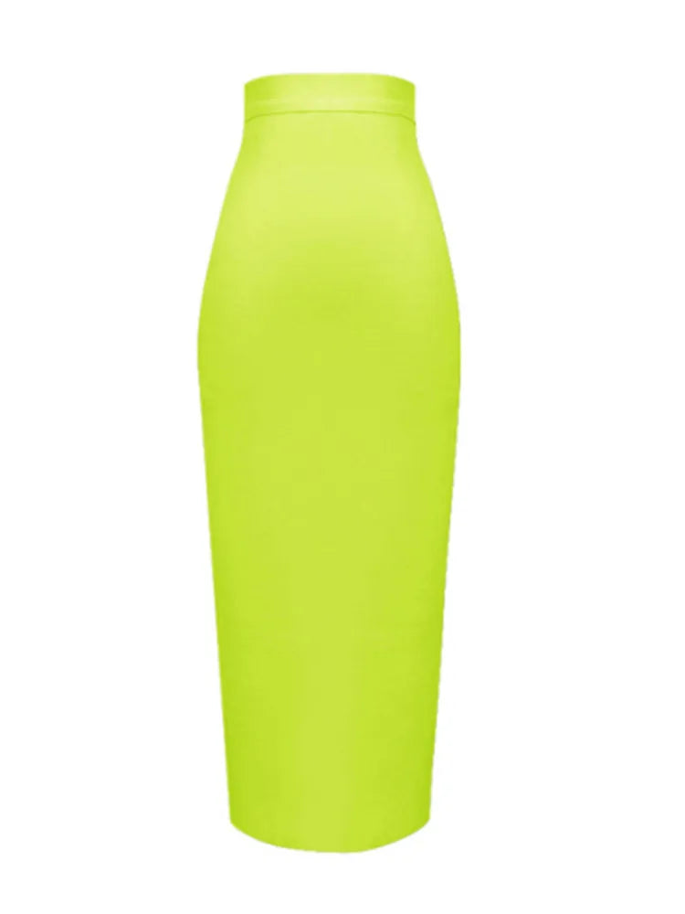 Knee-Length Bandage Pencil Skirt