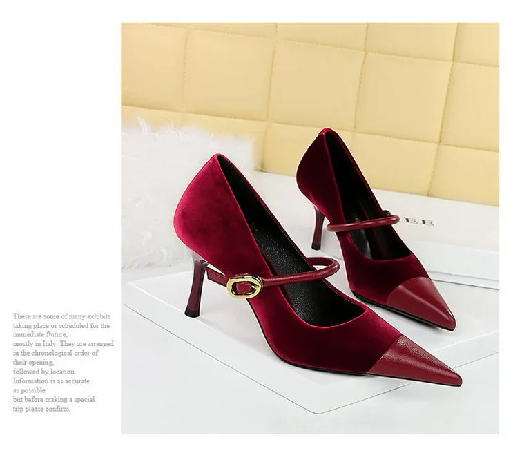 BIGTREE Shoes New Buckle Design Pumps