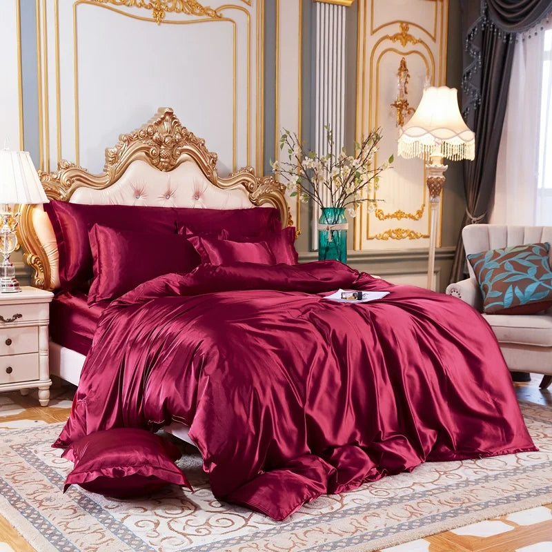 Mulberry Silk Luxury Satin Bedding Set