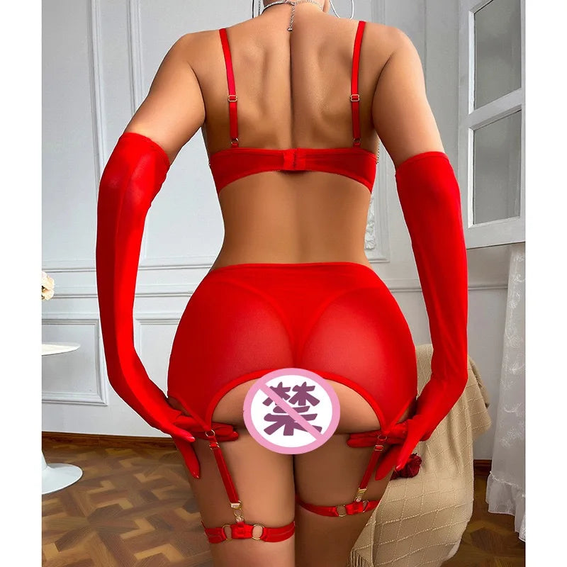 lingerie sexy hot girl ring adult female Bodysuit women daring Erotic set Sexual underwear costume porn outfitsFor 18 Sex Toy