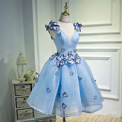 Dresses Gown 3D Butterfly Design Dress