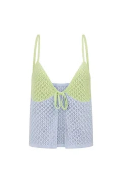 2PC Set Crop Top Camis High Waist Bustle Skirt Bottom Beach Knit Dress Sexy Halter Top Women Holiday Casual 2 Pieces Set  A3110