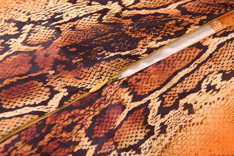 Weird Puss Snake Print Jumpsuit Woman Sexy Cirque Hollow Full Sleeve Skinny Fitness Midnight Clubwear Party Coquette Overalls