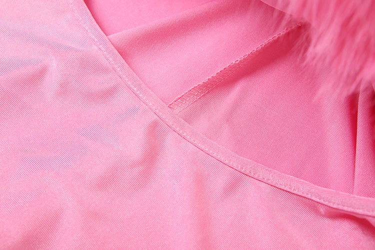 Weird Puss Furry Slash Neck Jumpsuits Woman Luxury Hipster Patchwork Trend Sexy Hollow Stretch Fitness Club Activity Overalls