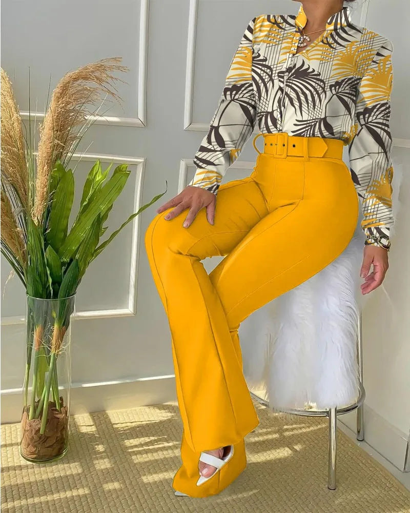 Pants Sets Outfits Versatile Casual Girdle
