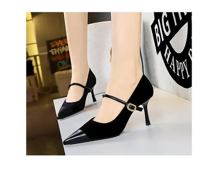 BIGTREE Shoes New Buckle Design Pumps