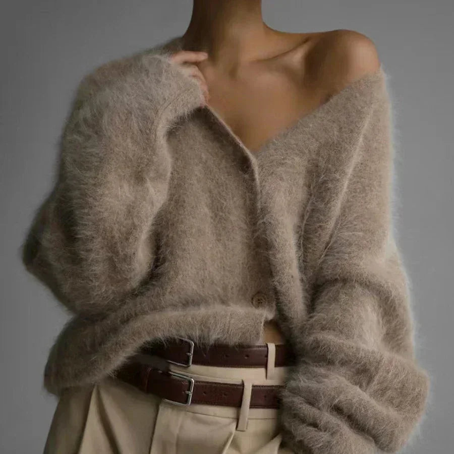 Cardigans Korean V-neck Sweater Coat Long
