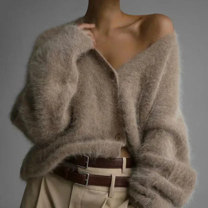 Cardigans Korean V-neck Sweater Coat Long
