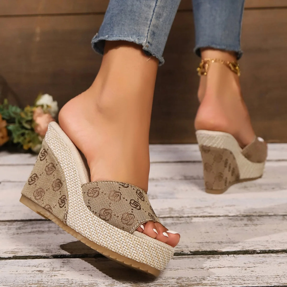 Wedges Slippers New High Heels Sandals