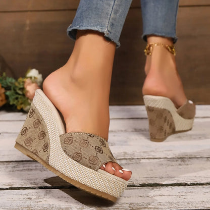 Wedges Slippers New High Heels Sandals