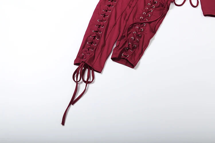 Weird Puss Sexy Fall Jumpsuits Women Diy Shirring o-Neck Full Sleeve Midnight Party Club Stretch Activity Fitness Slim Overalls