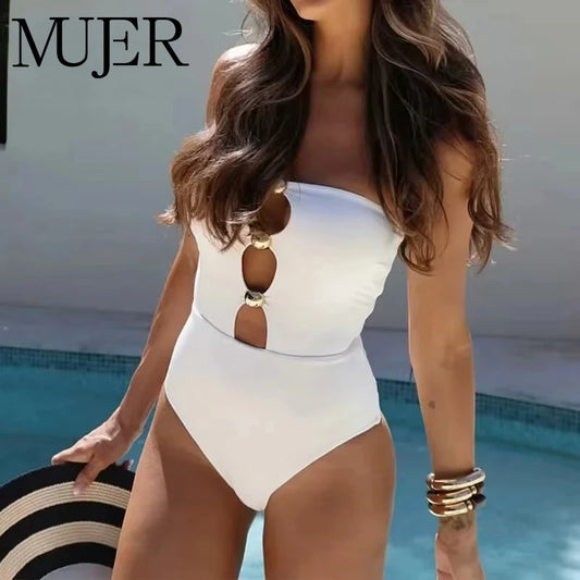 Cutout Off-Shoulder Bodysuit