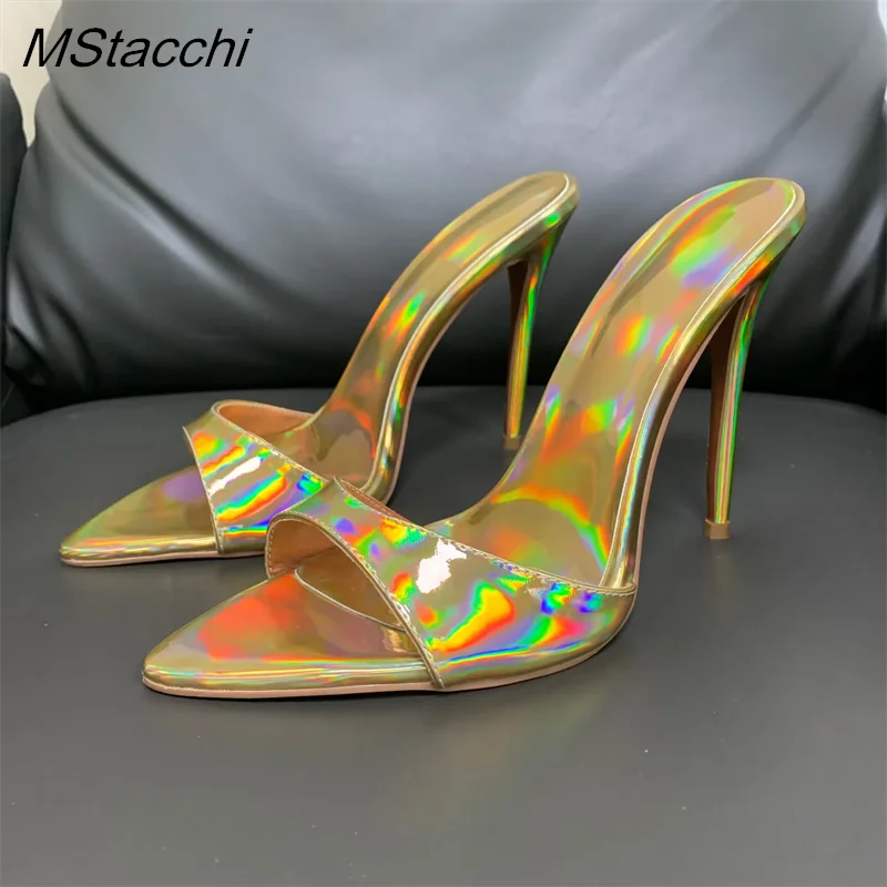 Super-high Heel Slippers Shoes Peep Toe