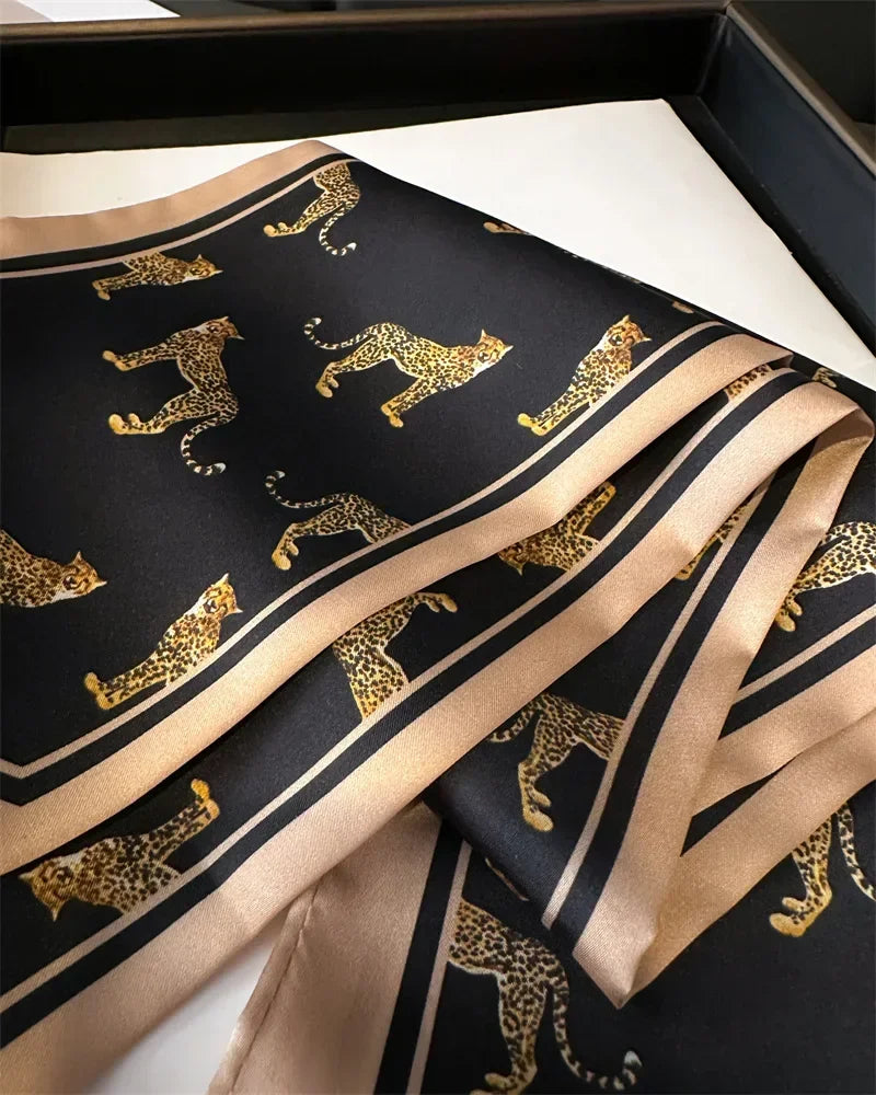 Head Scarf Hair Neck Scarves For Women Purse Bag Scarfs For Handbags Silky Long Thin Satin Headscarf Fashion