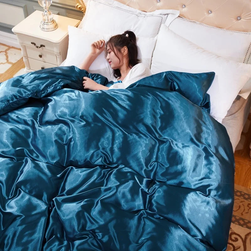 Mulberry Silk Luxury Satin Bedding Set