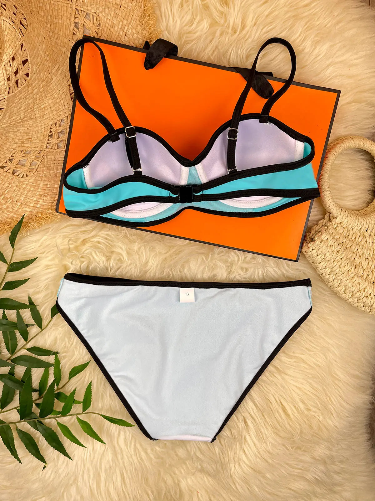 Bandeau Bikini Swimsuit Two-Piece Bathing Suit