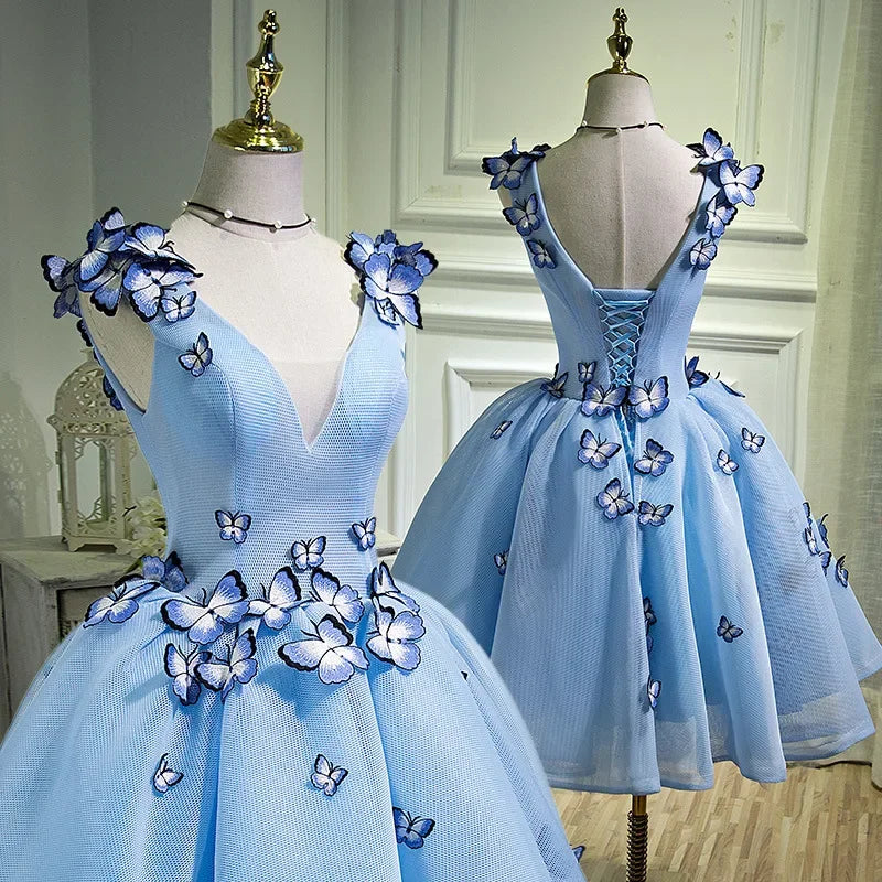 Dresses Gown 3D Butterfly Design Dress