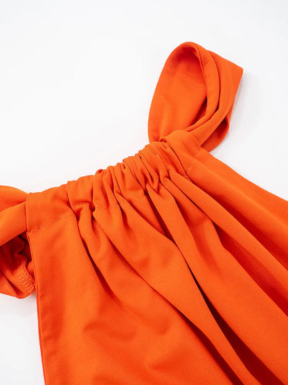 Leosoxs Backless Hollow Dress One Shoulder