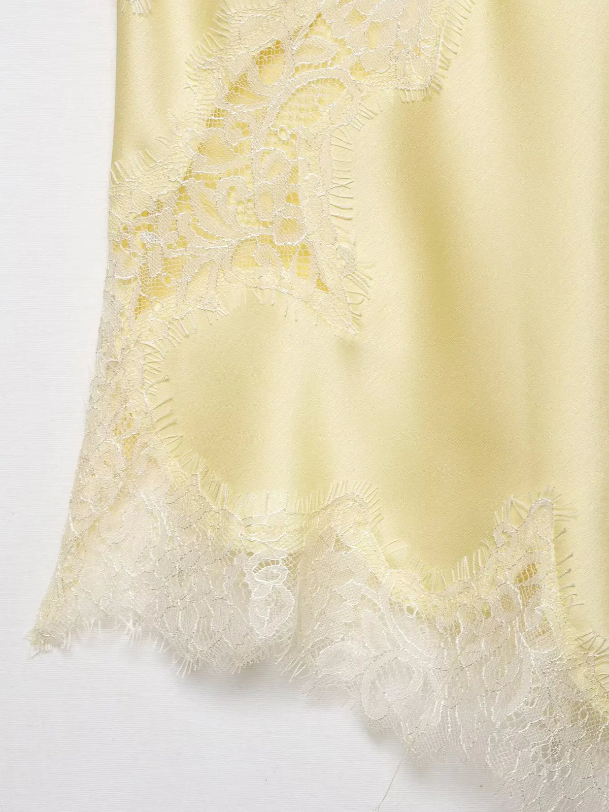 Asymmetrical Lace Backless Slip Top
