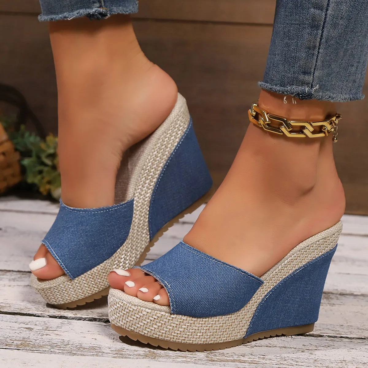 Wedges Slippers New High Heels Sandals