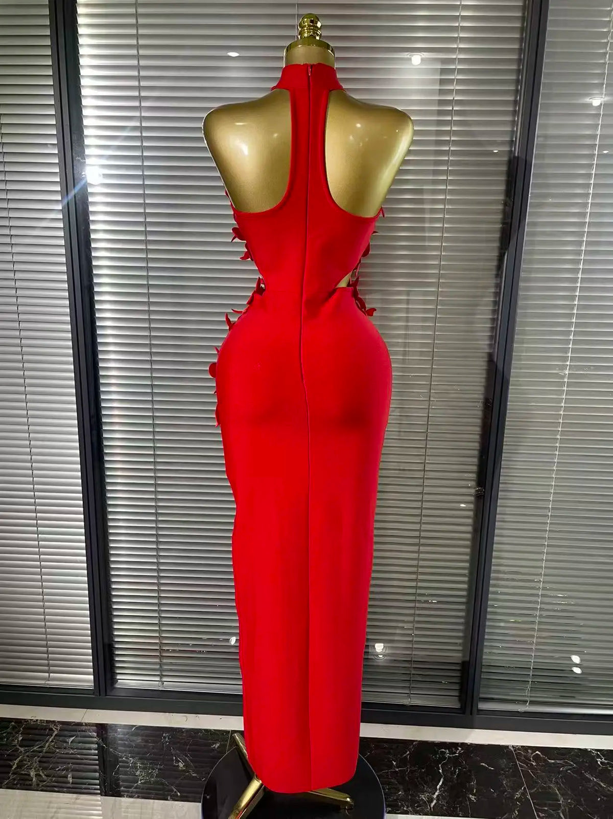 Red Color Off the Shoulder Florals