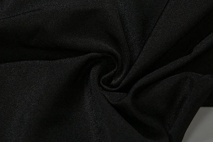 Feather Trim Slash Neck Jumpsuit