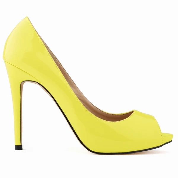 Pumps Fish Mouth High Heels Ladies11cm