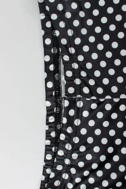 Polka Dot Halter Top and Bike Shorts Set