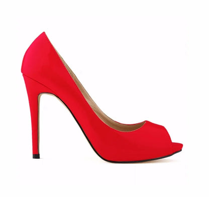 Pumps Fish Mouth High Heels Ladies11cm