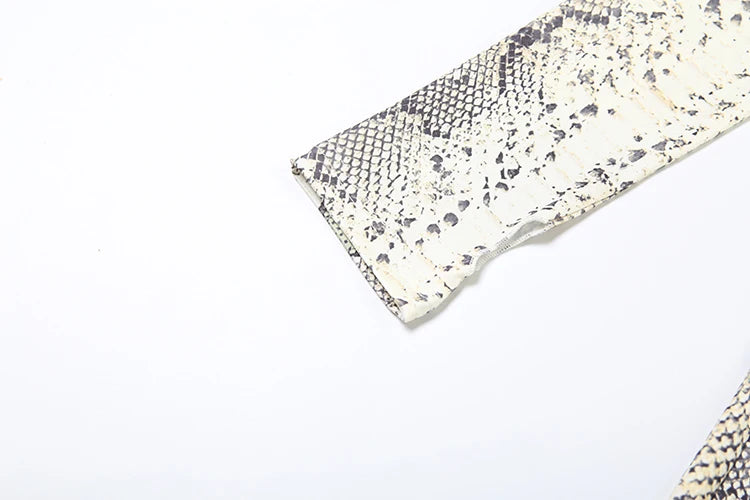 Weird Puss Snake Print Jumpsuit Woman Sexy Cirque Hollow Full Sleeve Skinny Fitness Midnight Clubwear Party Coquette Overalls