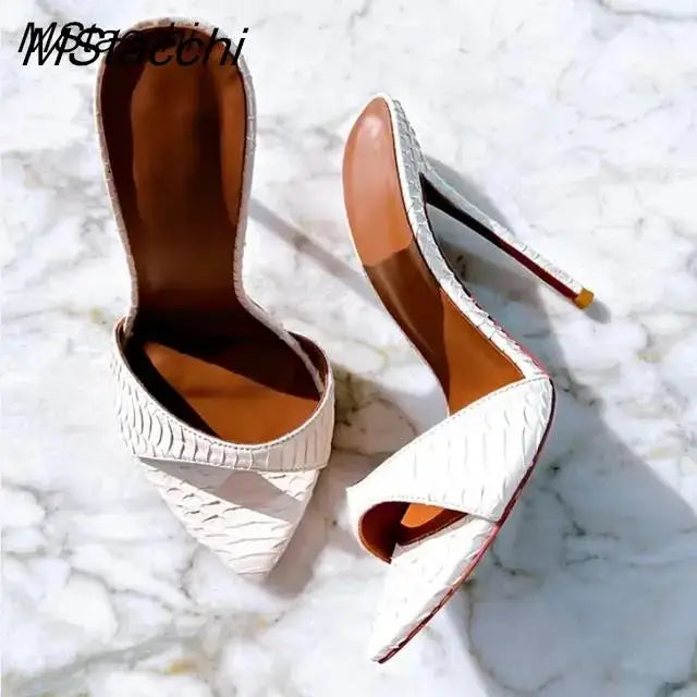 Super-high Heel Slippers Shoes Peep Toe