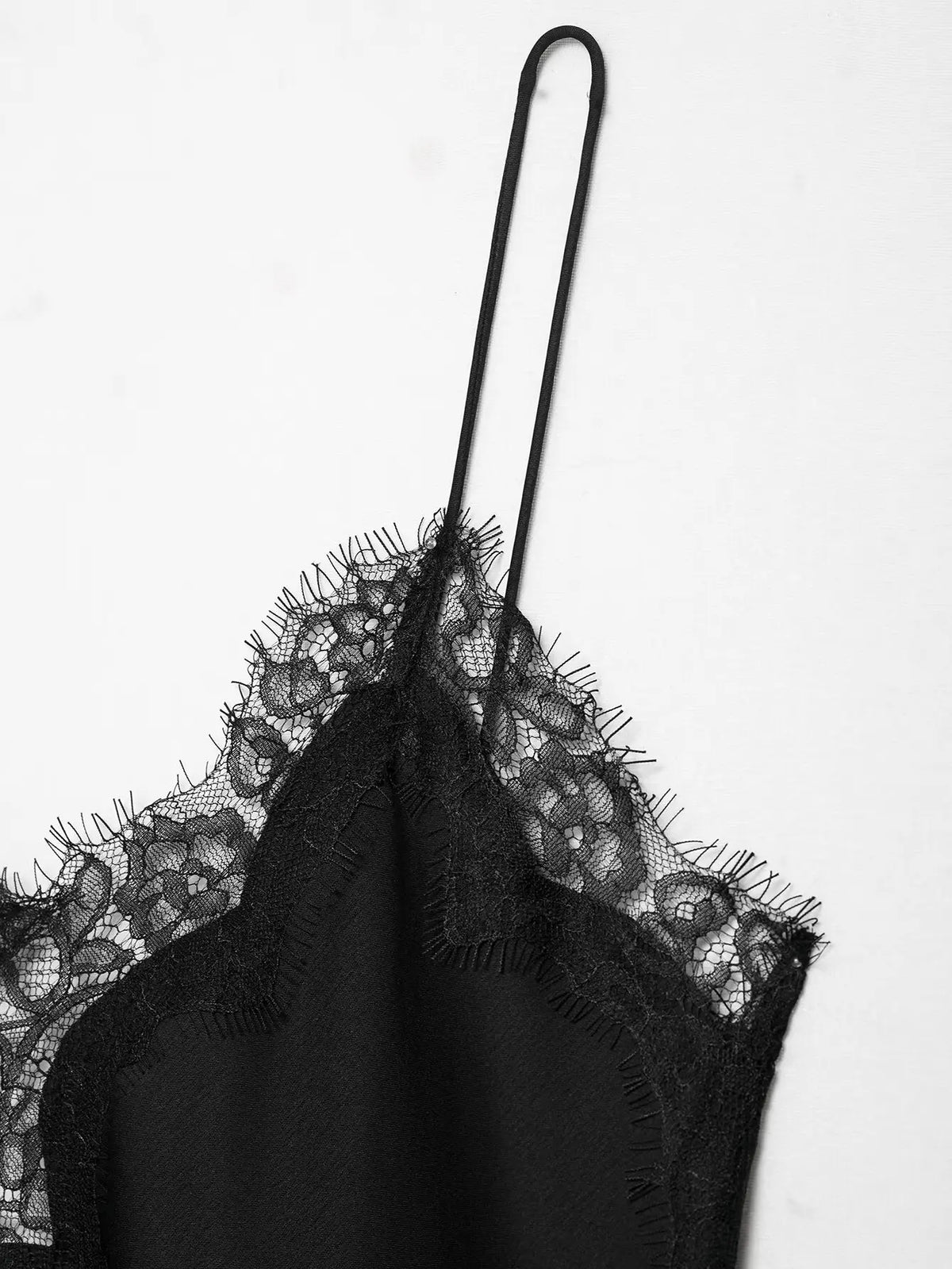 Asymmetrical Lace Backless Slip Top