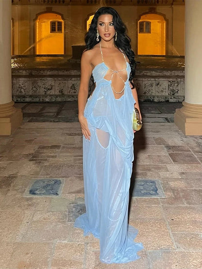 Nibber Prom Party Gown Dress See