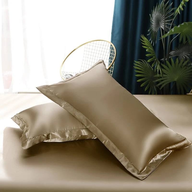 Luxury Mulberry Silk Solid Bedding Set