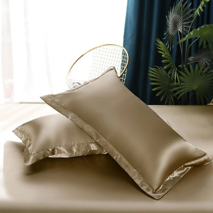 Luxury Mulberry Silk Solid Bedding Set