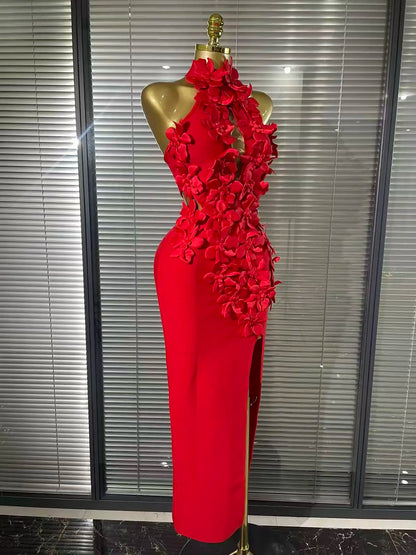 Red Color Off the Shoulder Florals