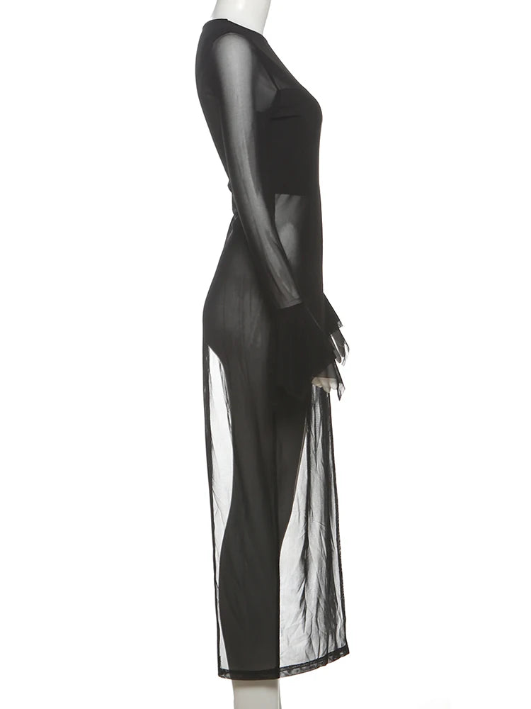 Asymmetrical Flared Sleeve Top
