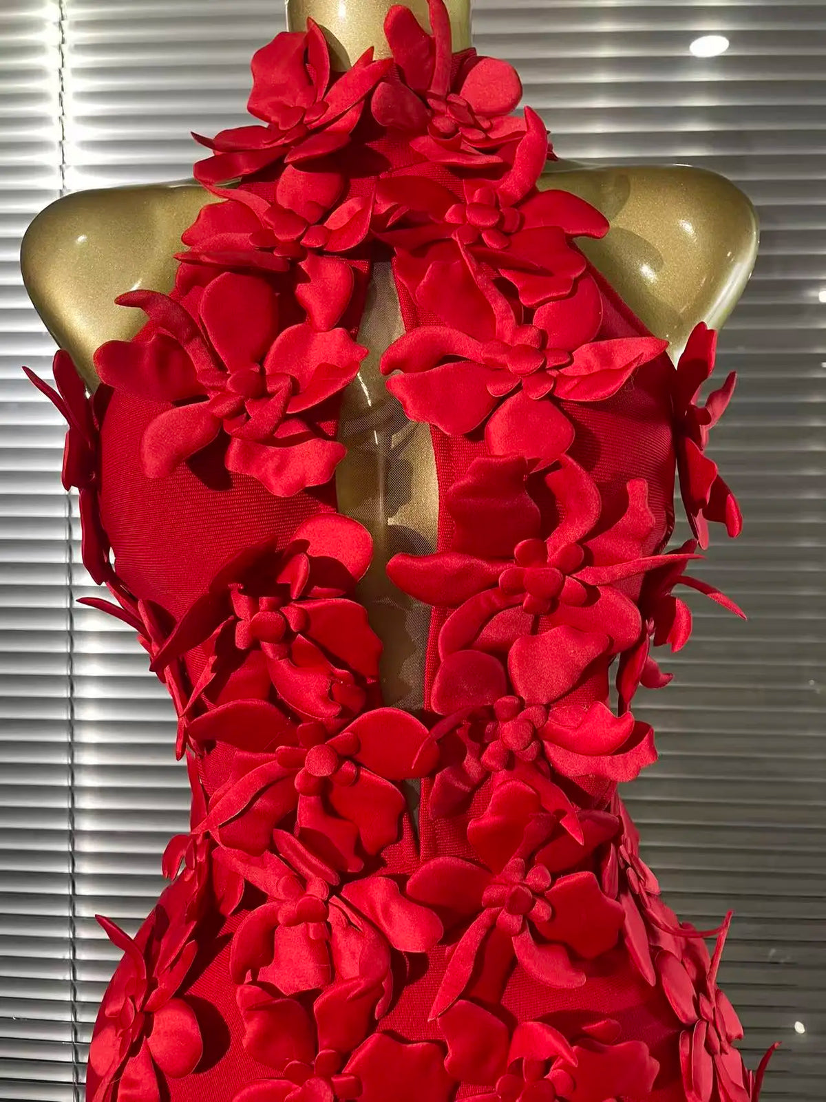 Red Color Off the Shoulder Florals