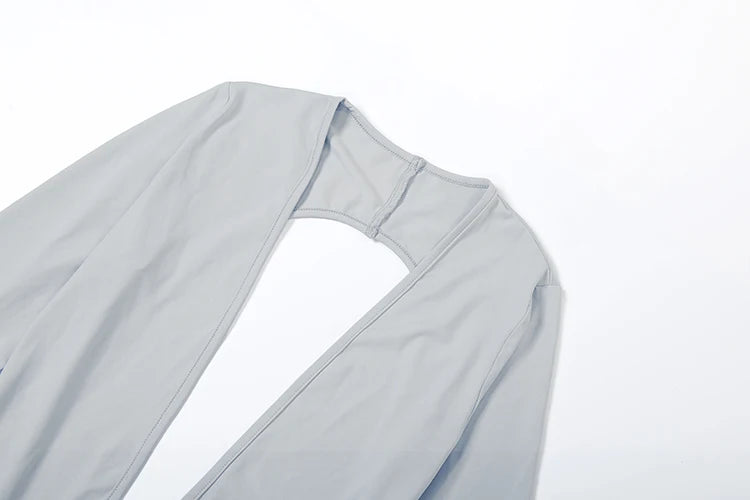 Weird Puss Backless Sexy Jumpsuit Women Basic Classics Deep V Neck Full Sleeve Backless Trend Midnight Clubwear Workout Overalls