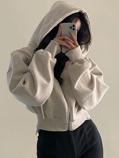 6colors Korean Hoodie Coats Short Warm