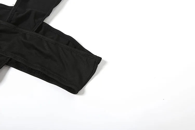 Weird Puss Sexy Jumpsuit Women Midnight Coquette Sleeveless Waistless Skinny Midnight Clubwear Stretch Workout Activity Overalls