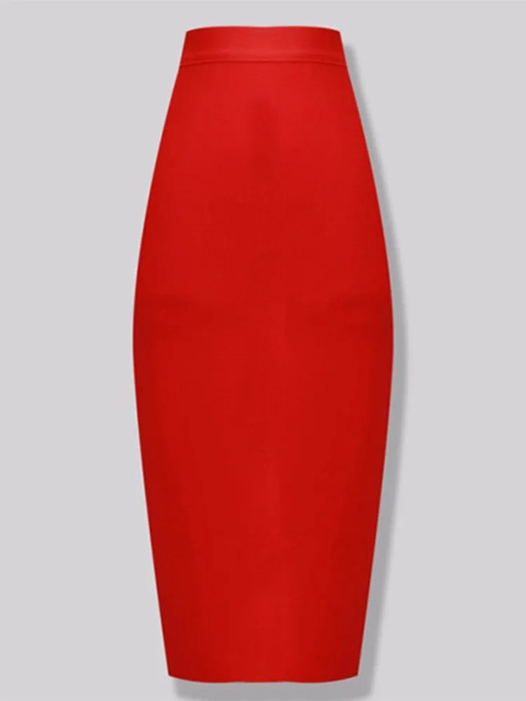 Knee-Length Bandage Pencil Skirt
