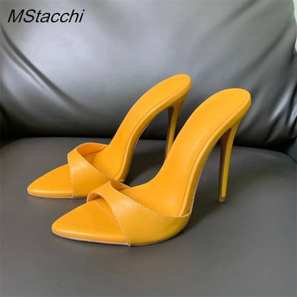 Super-high Heel Slippers Shoes Peep Toe
