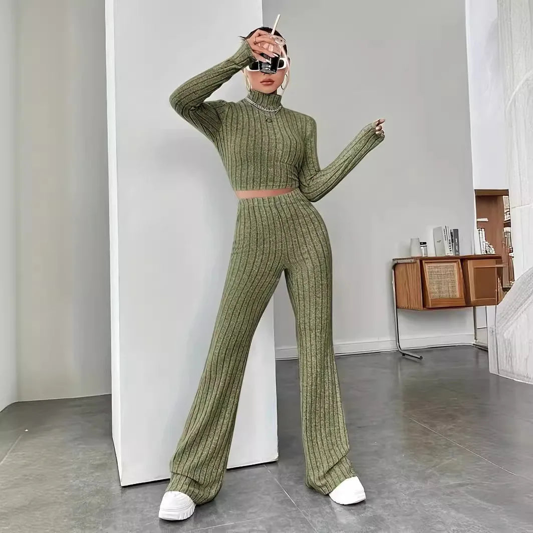 Beige Western Style Knitted Suit New