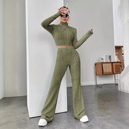 Beige Western Style Knitted Suit New