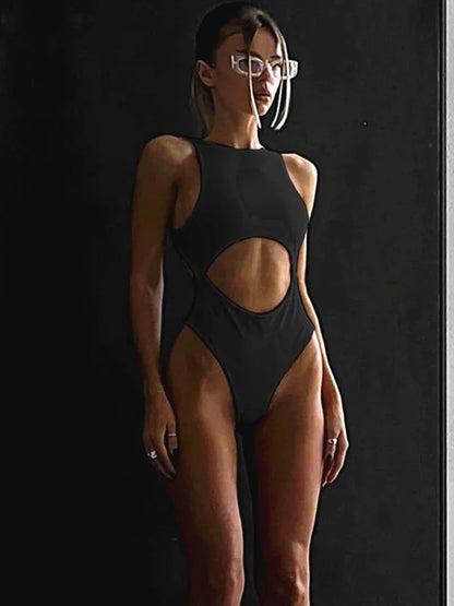 Bodysuit Hollow Out Y2k Mujer Body