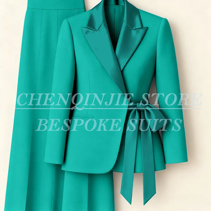 Tailored Blazer & Skinny Pants Suit