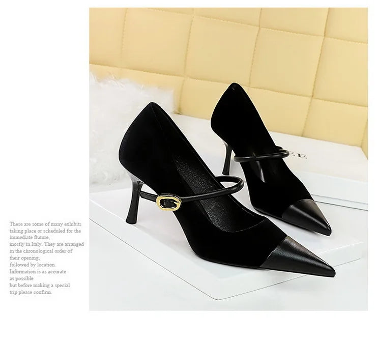 BIGTREE Shoes New Buckle Design Pumps