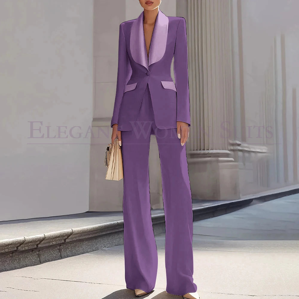 Customzied Suits Blazer Luxury One-Button Shawl
