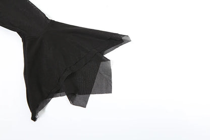 Asymmetrical Flared Sleeve Top